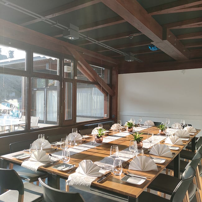 Individuelle Gestaltung Ihrer Veranstaltungen in unserer Veranstaltungslocation mit Restaurant